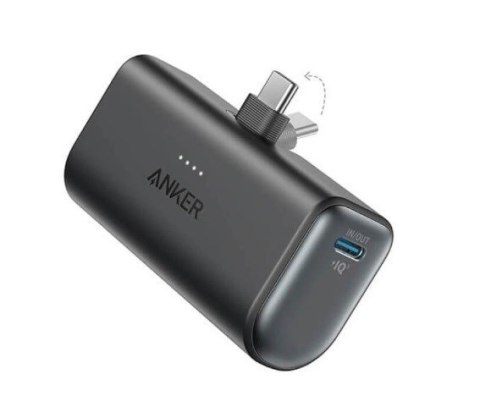 Powerbank Anker Nano 5000mAh 22.5W z wbudowanym złączem USB-C czarny Powerbank Anker Nano 5000mAh 22.5W z wbudowanym złączem USB-C czarny