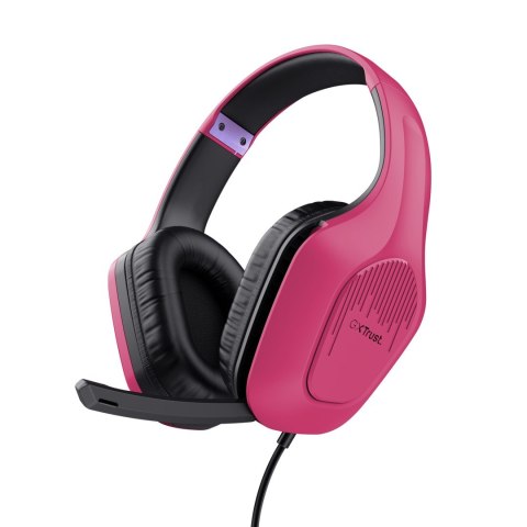 Słuchawki TRUST GXT415P ZIROX HEADSET - PINK 24992 Słuchawki TRUST GXT415P ZIROX HEADSET - PINK 24992