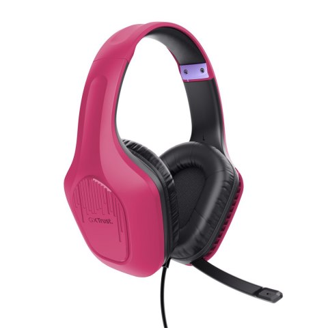 Słuchawki TRUST GXT415P ZIROX HEADSET - PINK 24992 Słuchawki TRUST GXT415P ZIROX HEADSET - PINK 24992