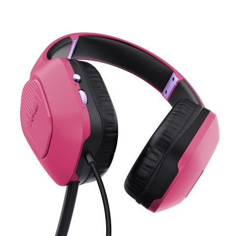 Słuchawki TRUST GXT415P ZIROX HEADSET - PINK 24992 Słuchawki TRUST GXT415P ZIROX HEADSET - PINK 24992