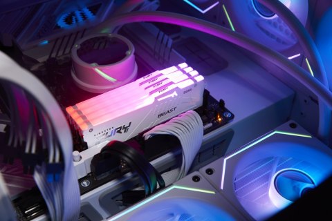 KINGSTON DDR5 16GB 6800MT/s CL34 DIMM FURY Beast White RGB XMP KINGSTON DDR5 16GB 6800MT/s CL34 DIMM FURY Beast White RGB XMP