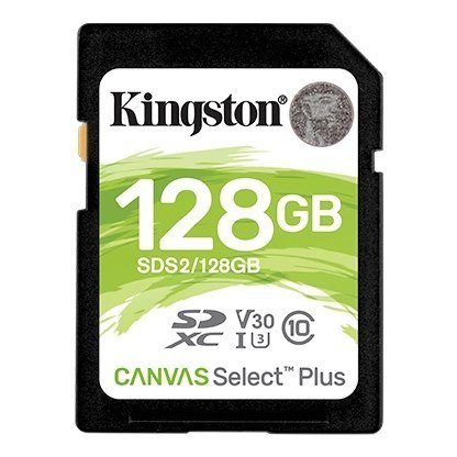 Karta pamięci Kingston Canvas Select Plus SDS2/128GB (128GB; Class U3, V30; Karta pamięci) Karta pamięci Kingston Canvas Select Plus SDS2/128GB (128GB; Class U3, V30; Karta pamięci)