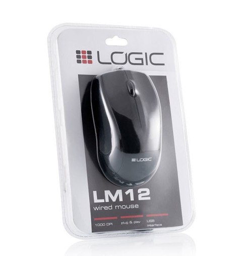 Mysz LOGIC LM-12 M-LC-LM12 (1000 DPI; kolor czarny) Mysz LOGIC LM-12 M-LC-LM12 (1000 DPI; kolor czarny)