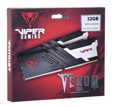 PATRIOT DDR5 2x16GB VENOM 6200MHz CL40 PATRIOT DDR5 2x16GB VENOM 6200MHz CL40
