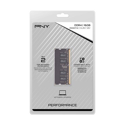 Pamięć PNY DDR4 SODIMM 2666MHz 1x16GB Performance for Notebook Pamięć PNY DDR4 SODIMM 2666MHz 1x16GB Performance for Notebook