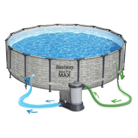 Bestway 5618Y Basen stelażowy Steel Pro MAX 549x122 (WYPRZEDAŻ) Bestway 5618Y Basen stelażowy Steel Pro MAX 549x122 (WYPRZEDAŻ)