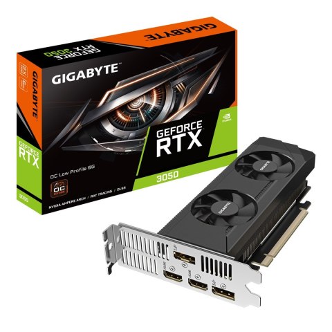 Karta graficzna Gigabyte GeForce RTX 3050 6GB OC Low Profile GDDR6 Karta graficzna Gigabyte GeForce RTX 3050 6GB OC Low Profile GDDR6