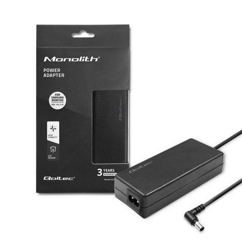 QOLTEC ZASILACZ SIECIOWY DO MONITORA SAMSUNG 30W | 14V | 2.1A | 6.5*4.4+PIN QOLTEC ZASILACZ SIECIOWY DO MONITORA SAMSUNG 30W | 14V | 2.1A | 6.5*4.4+PIN