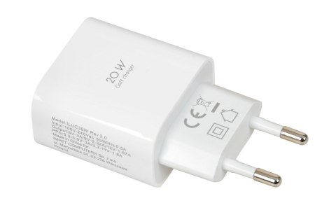 ŁADOWARKA SIECIOWA I-BOX C-39 USB-C PD20W Z KABLEM ŁADOWARKA SIECIOWA I-BOX C-39 USB-C PD20W Z KABLEM