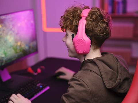 Słuchawki TRUST GXT415P ZIROX HEADSET - PINK 24992 Słuchawki TRUST GXT415P ZIROX HEADSET - PINK 24992