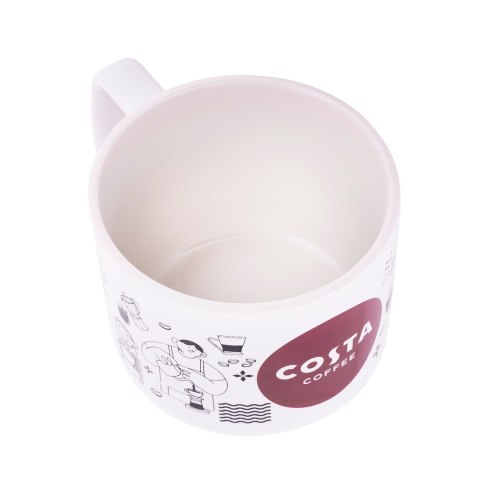 KUBEK CERAMICZNY Z POKRYWKĄ COSTA COFFEE KUBEK CERAMICZNY Z POKRYWKĄ COSTA COFFEE