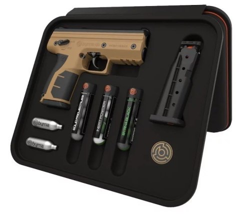 Pistolet na kule gumowe i pieprzowe BYRNA HD TAN kal.68 CO2 8g zestaw (WYPRZEDAŻ) Pistolet na kule gumowe i pieprzowe BYRNA HD TAN kal.68 CO2 8g zestaw (WYPRZEDAŻ)