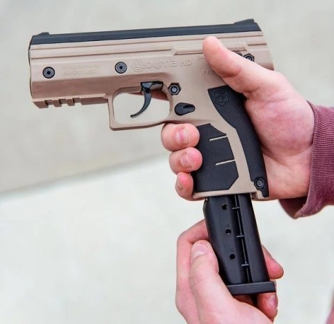 Pistolet na kule gumowe i pieprzowe BYRNA HD TAN kal.68 CO2 8g zestaw (WYPRZEDAŻ) Pistolet na kule gumowe i pieprzowe BYRNA HD TAN kal.68 CO2 8g zestaw (WYPRZEDAŻ)