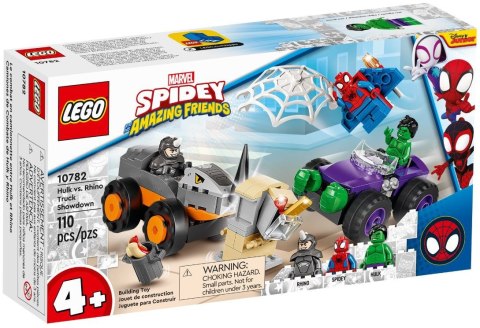 LEGO Marvel 4plus 2022 10782 Hulk kontra Rhino Starcie pojazdów LEGO Marvel 4plus 2022 10782 Hulk kontra Rhino Starcie pojazdów