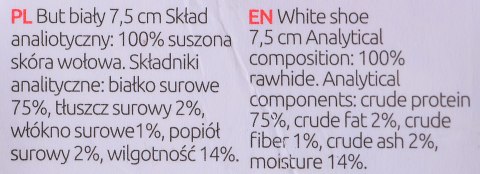 MACED Przysmak dla psa - but biały 7,5cm MACED Przysmak dla psa - but biały 7,5cm
