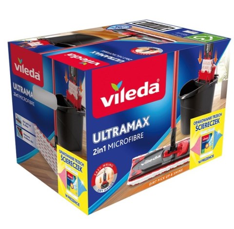 Mop Vileda Ultramax Box+ ściereczki 3szt. Mop Vileda Ultramax Box+ ściereczki 3szt.