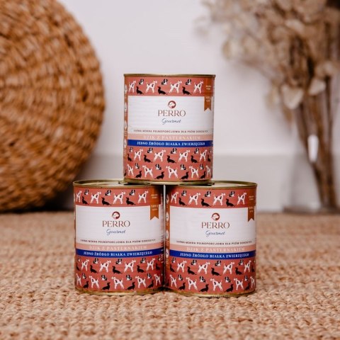 PERRO Gourmet Dzik z pasternakiem dla psów dorosłych 800 g PERRO Gourmet Dzik z pasternakiem dla psów dorosłych 800 g