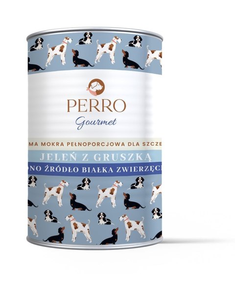 PERRO Gourmet Jeleń z gruszką dla szczeniąt 400 g PERRO Gourmet Jeleń z gruszką dla szczeniąt 400 g