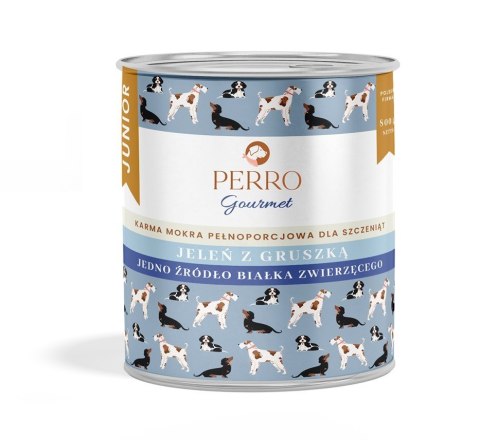 PERRO Gourmet Jeleń z gruszką dla szczeniąt 800 g PERRO Gourmet Jeleń z gruszką dla szczeniąt 800 g