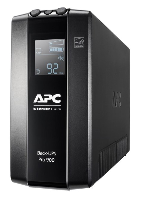 APC Back UPS Pro BR 900VA, 6 Out, AVR, LCD Interface UŻYWANY (nowe akumulatory)