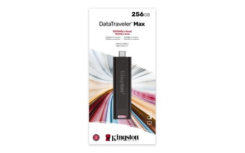 KINGSTON FLASH 256GB Max 1000R/900W USB 3.2 DataTraveler Gen 2 KINGSTON FLASH 256GB Max 1000R/900W USB 3.2 DataTraveler Gen 2