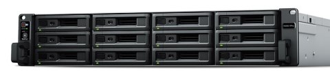 NAS Synology RS3621RPxs; 2U RACK; 12x (3.5" SATA HDD/ 2.5" SATA SSD); Intel Xeon D-1531; 8 GB DDR4 ECC UDIMM (max. 64GB), 4x 1Gb