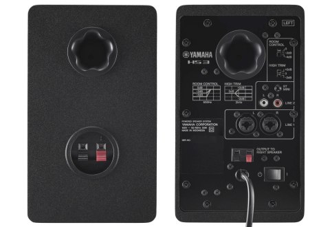 Yamaha HS3 Black - Aktywne dwudrożne monitory bliskiego pola, para Yamaha HS3 Black - Aktywne dwudrożne monitory bliskiego pola, para