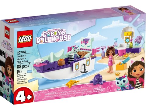 LEGO Gabby's Dollhouse 10786 Statek i spa Gabi i Syrenkotki LEGO Gabby's Dollhouse 10786 Statek i spa Gabi i Syrenkotki