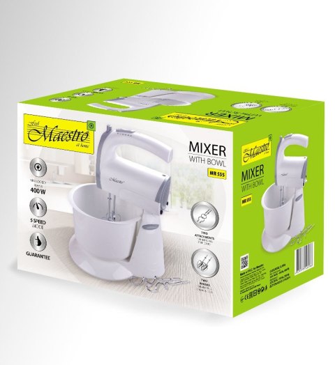 Mikser z misą MAESTRO MR-555NEW Mikser z misą MAESTRO MR-555NEW