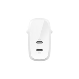 BELKIN ŁADOWARKA 30W 2X USB-C, PD 60W, BIAŁA