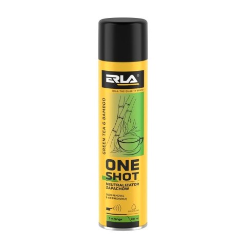ERLA ONE SHOT 600ML OPAKOWANIE ZBIORCZE 12szt. NEUTRALIZATOR ZAPACHÓW GREEN TEA & BAMBOO ERLA ONE SHOT 600ML OPAKOWANIE ZBIORCZE 12szt. NEUTRALIZATOR ZAPACHÓW GREEN TEA & BAMBOO