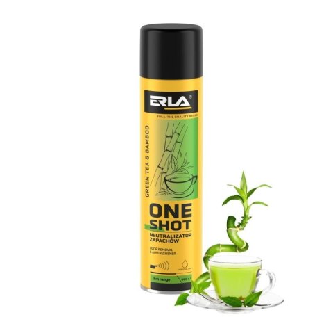 ERLA ONE SHOT 600ML OPAKOWANIE ZBIORCZE 12szt. NEUTRALIZATOR ZAPACHÓW GREEN TEA & BAMBOO ERLA ONE SHOT 600ML OPAKOWANIE ZBIORCZE 12szt. NEUTRALIZATOR ZAPACHÓW GREEN TEA & BAMBOO