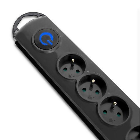 Listwa zasilająca Qoltec 50112 (3m; kolor czarny) Listwa zasilająca Qoltec 50112 (3m; kolor czarny)