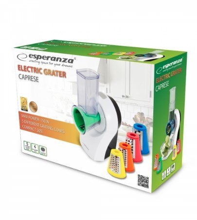 Szatkownica elektryczny Esperanza CAPRESE EKM026 (150W; kolor biały) (WYPRZEDAŻ) Szatkownica elektryczny Esperanza CAPRESE EKM026 (150W; kolor biały) (WYPRZEDAŻ)