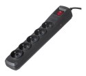 Listwa przeciwprzepięciowa Activejet 5gn/5m/cz (10A; 2300W) 5m; kolor czarny (WYPRZEDAŻ)
