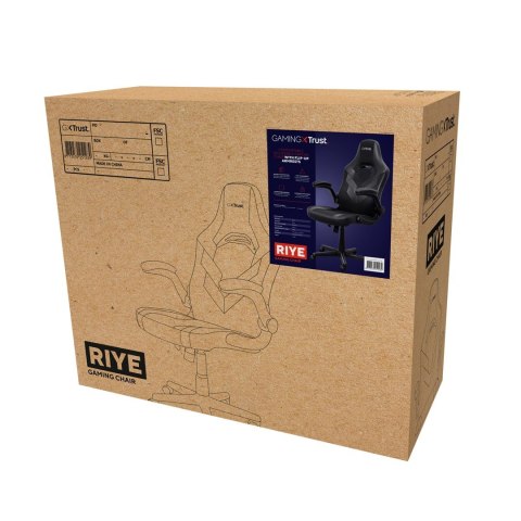 Fotel gamingowy TRUST GXT703 RIYE GAMING CHAIR BLACK (25128) Fotel gamingowy TRUST GXT703 RIYE GAMING CHAIR BLACK (25128)