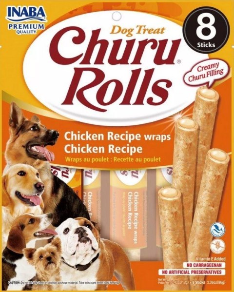 Przysmak Inaba CHURU ROLLS Kurczak wrapy dla psa 8x12g Przysmak Inaba CHURU ROLLS Kurczak wrapy dla psa 8x12g