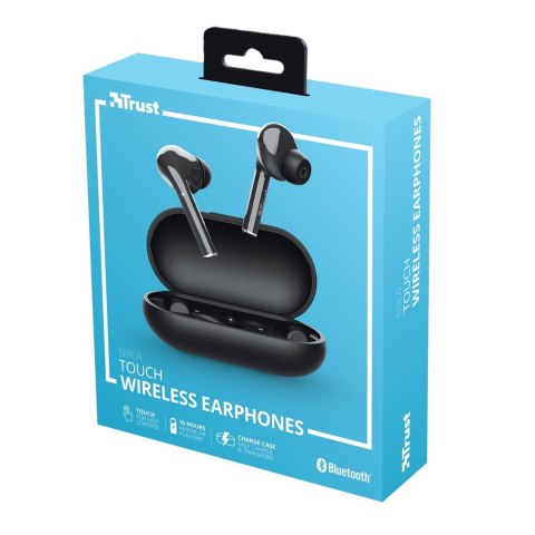 SŁUCHAWKI BLUETOOTH TRUST Nika Touch Black SŁUCHAWKI BLUETOOTH TRUST Nika Touch Black