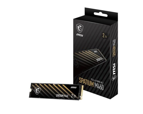 Dysk SSD MSI SPATIUM M460 1TB PCIe Gen4x4 NVMe M.2 2280 3D NAND Dysk SSD MSI SPATIUM M460 1TB PCIe Gen4x4 NVMe M.2 2280 3D NAND