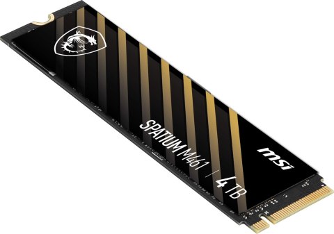 Dysk SSD MSI SPATIUM M461 4TB PCIe 4.0 NVMe M.2 2280 Dysk SSD MSI SPATIUM M461 4TB PCIe 4.0 NVMe M.2 2280