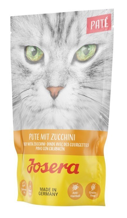 JOSERA Pate: indyk z cukinią - mokra karma dla dorosłego kota - 85g JOSERA Pate: indyk z cukinią - mokra karma dla dorosłego kota - 85g
