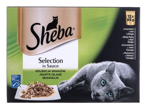 SHEBA Selection in Sauce Mix Smaków w sosie - mokra karma dla kota - 12x85 g