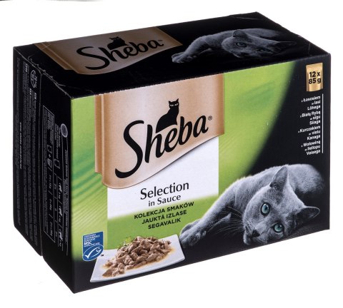 SHEBA Selection in Sauce Mix Smaków w sosie - mokra karma dla kota - 12x85 g SHEBA Selection in Sauce Mix Smaków w sosie - mokra karma dla kota - 12x85 g