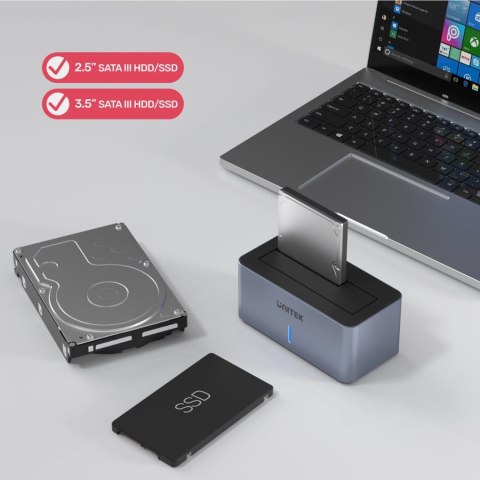 UNITEK STACJA DOKUJĄCA DYSKI 2,5"/3,5", USB 3.1 UNITEK STACJA DOKUJĄCA DYSKI 2,5"/3,5", USB 3.1
