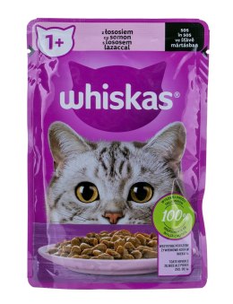 WHISKAS Adult Łosoś w sosie - mokra karma dla kota - 85 g