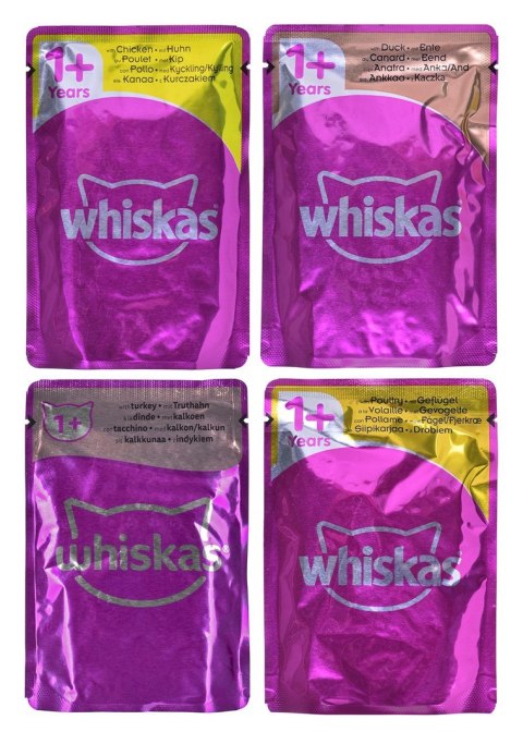 WHISKAS Drobiowa uczta w galaretce - mokra karma dla kota - 80x85 g WHISKAS Drobiowa uczta w galaretce - mokra karma dla kota - 80x85 g
