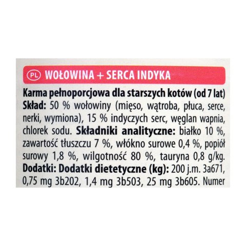 ANIMONDA Carny Senior wołowina i serca indyka - mokra karma dla kota - 400g ANIMONDA Carny Senior wołowina i serca indyka - mokra karma dla kota - 400g