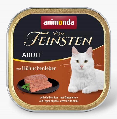 ANIMONDA Vom Feinsten Classic Cat wątróbka z kurczaka - mokra karma dla kota - 100g ANIMONDA Vom Feinsten Classic Cat wątróbka z kurczaka - mokra karma dla kota - 100g