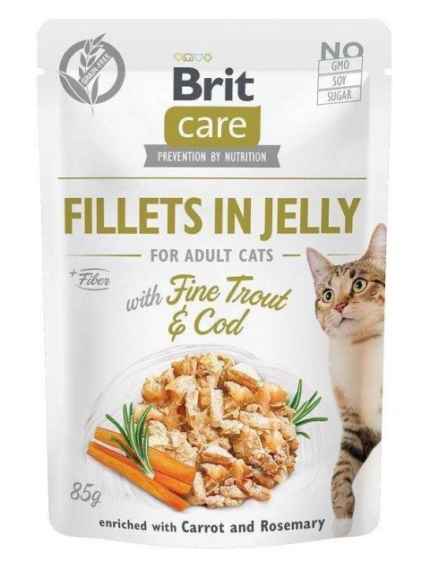 BRIT Care Fillets in Jelly Flavour Box - mokra karma dla kota - 12 x 85 g BRIT Care Fillets in Jelly Flavour Box - mokra karma dla kota - 12 x 85 g