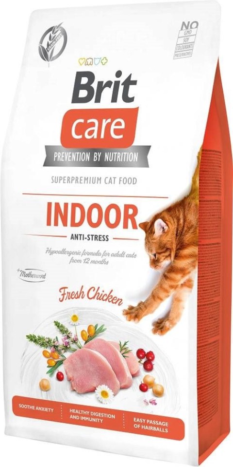 Brit Care Cat Grain Free Indoor Anti-Stress - sucha karma z kurczakiem dla kota - 7 kg Brit Care Cat Grain Free Indoor Anti-Stress - sucha karma z kurczakiem dla kota - 7 kg